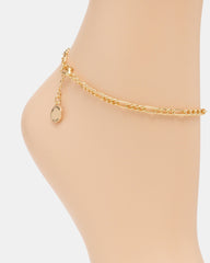 FIGARO CHAIN ANKLET GOLD