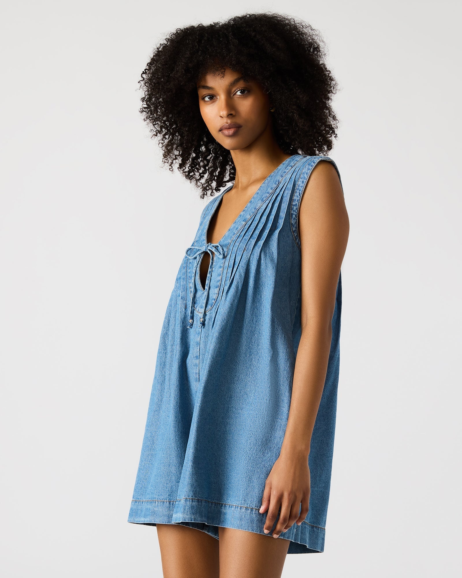 MICK DENIM ROMPER