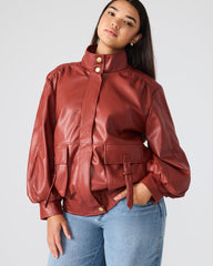 VEE JACKET DUSTY BRICK