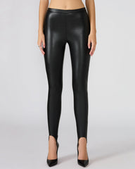 VEGAN LEATHER STIRRUP BLACK