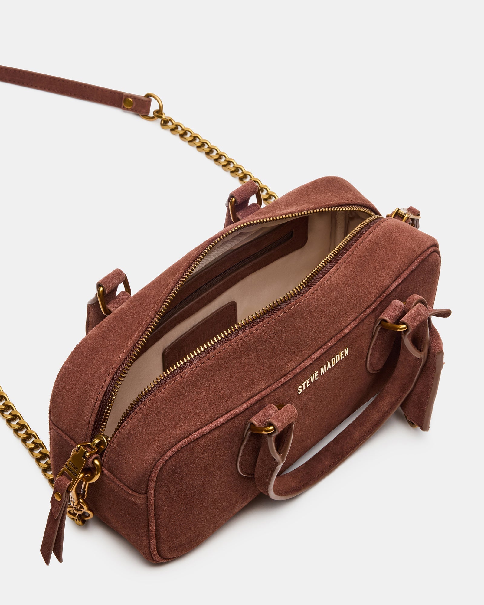 MERIT BAG CHESTNUT SUEDE