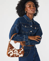 SMITH BAG BROWN COW PRINT